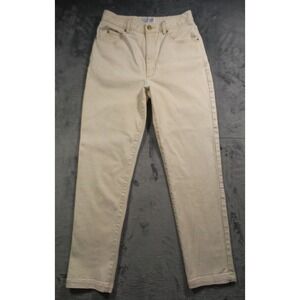Vintage St John Jeans Womens Size 10 Beige Denim Signature Stretch Designer USA